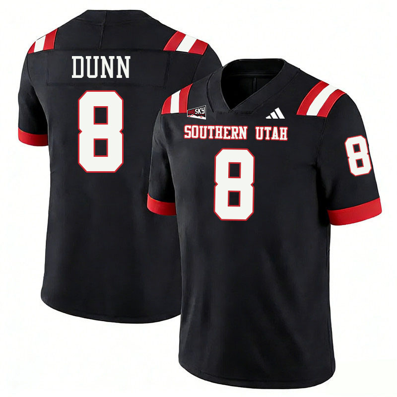 Southern Utah Thunderbirds #8 Josh Dunn College Football Jerseys,Uniforms Stitched-Black